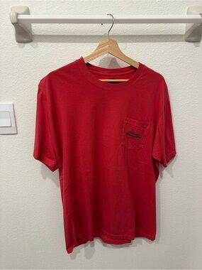 VISSLA Red Short-Sleeve Pocket Tee